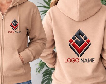 Custom Personalized gift, Custom embroidered Roman numeral Zipper hoodie with Initial on Sleeve, Anniversary gifts, Unisex Fit