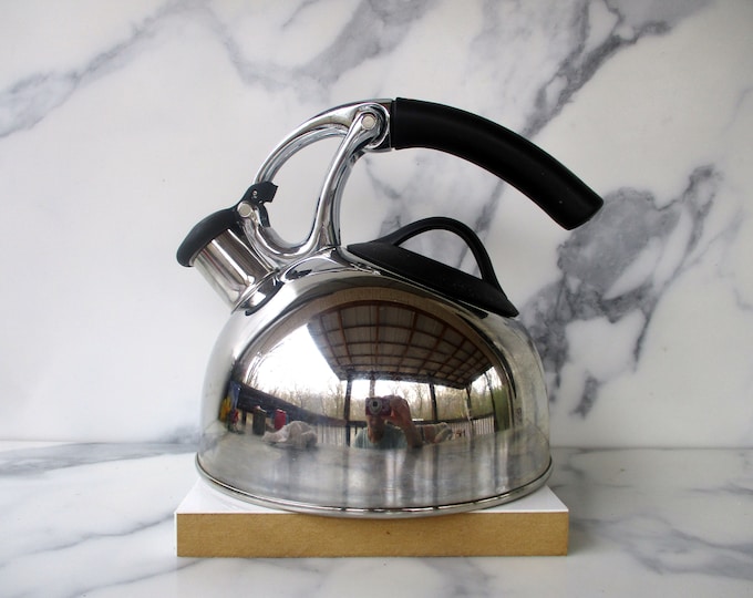 Vintage Whistling Tea Kettle, 2 QT Stainless Steel Kettle,oxo GOOD