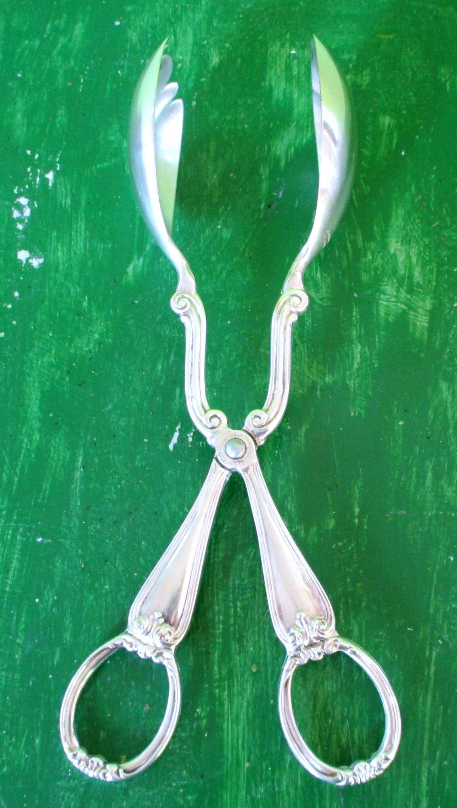 Vintage Silver Plated Tongs Gorham Heritage Silverware made Etsy