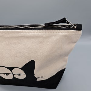 Toiletry bag with cat motif,wash bag,toiletry bag,cosmetic bag,beauty bag,bag,storage,cat, cat friends image 2