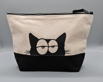 Kulturbeutel mit Katzenmotiv,Waschtasche,Kulturtasche,Kosmetiktasche,Beauty Bag,Tasche,Aufbewahrung,Katze, Katzenfreunde