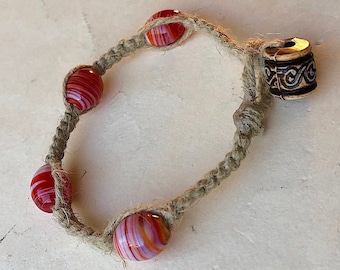 Handmade Festival Macrame Beaded Bracelet