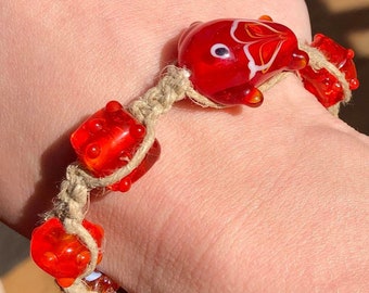 Beaded Macrame Festival Bracelet