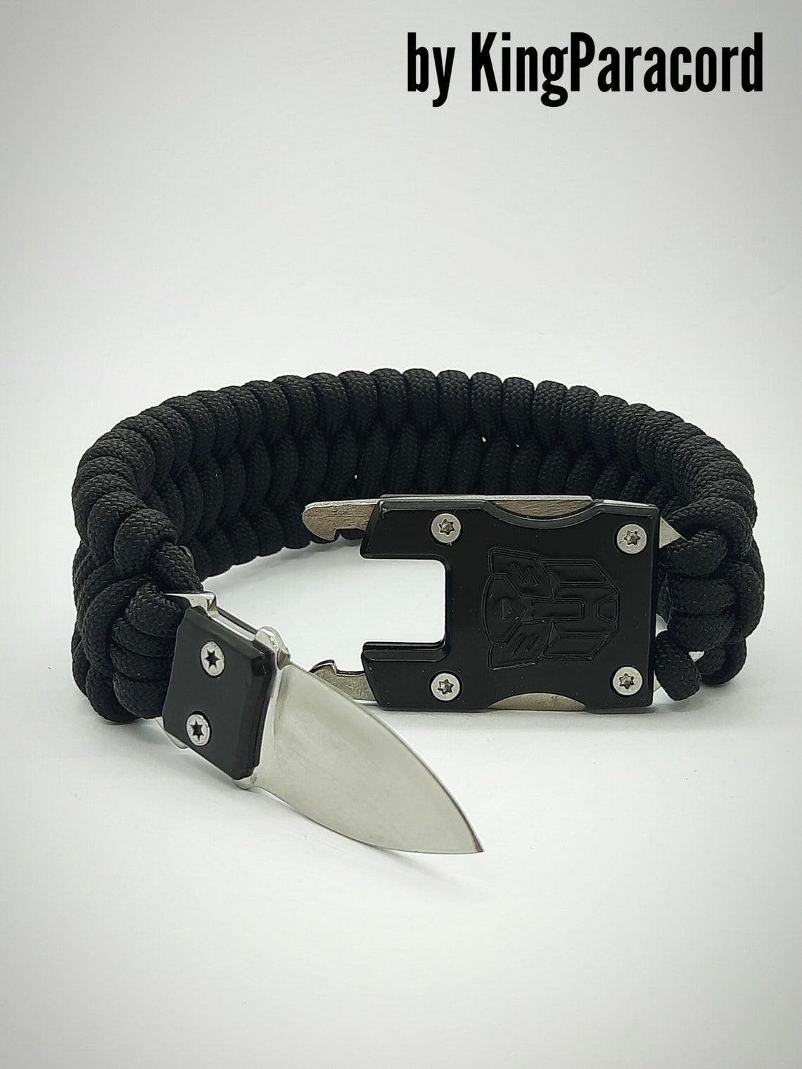 Survival bracelet with knife buckle paracord keychain as a Etsy