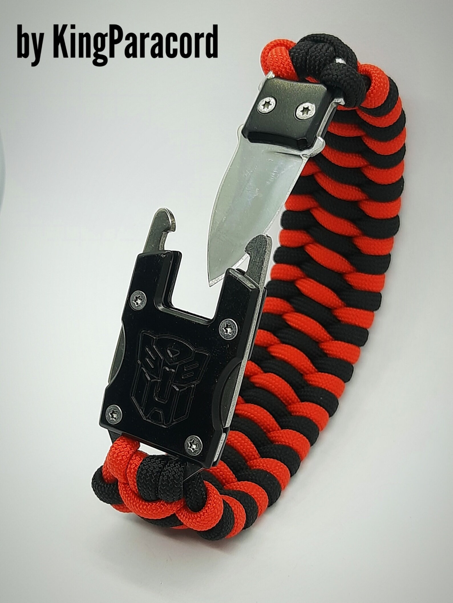 Survival bracelet with knife buckle paracord keychain as a Etsy