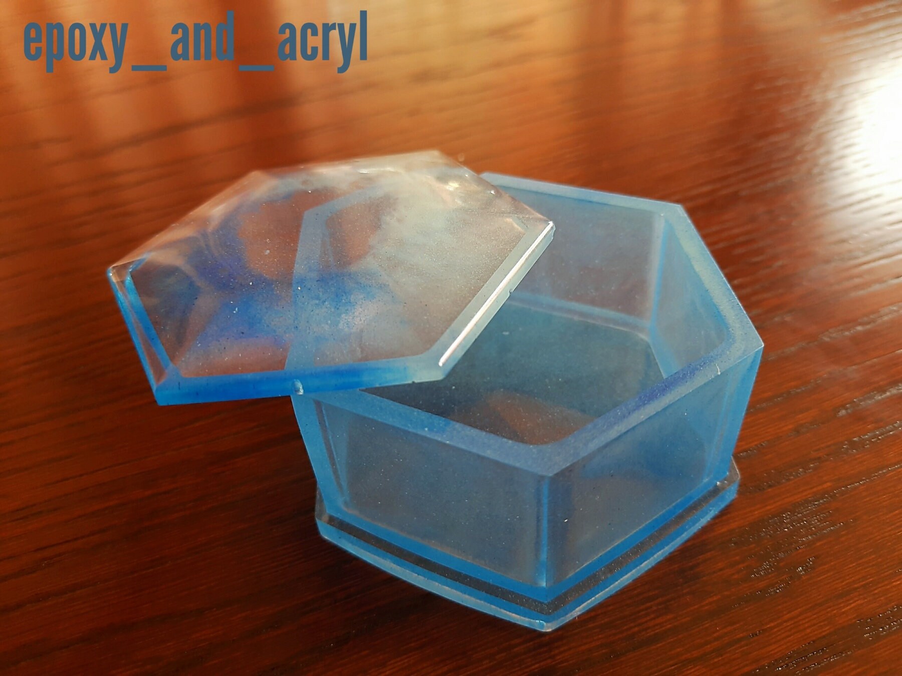 Handmade Pink Epoxy Jewelry Box Small Jewelry Box in Resin Etsy