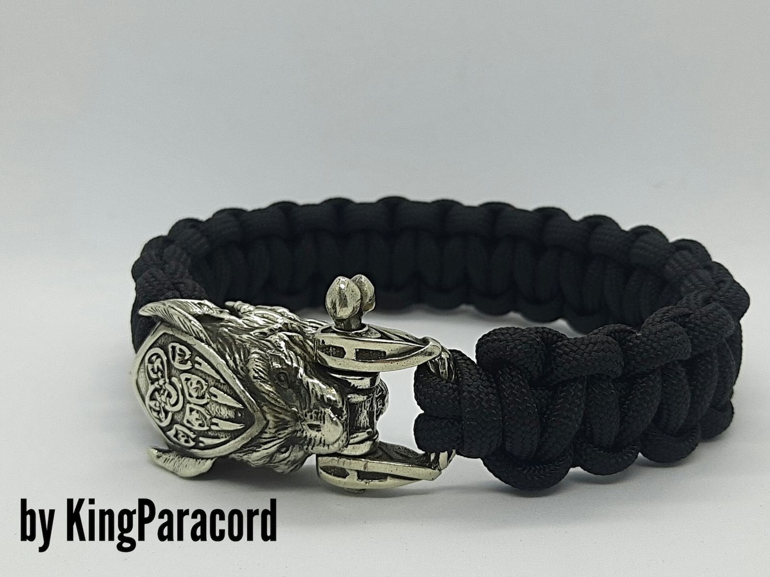 Paracord Bracelet With Bear Clasp, Exclusive for Man, Bronze Clasp