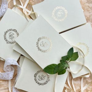 Ivory Box with Gold Foil Monogram & Mirror Acrylic Invitation | Wedding and Quinceañera Suite