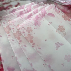 Papier vélin pour mariage tropical | Papier vélin orchidée | Veste fleurie pêche | Boîtier printanier en vélin rose pâle et pêche - Paquet de 100 feuilles