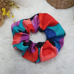 Scrunchie, satin viscose hair elastic, scrunchie, lightweight colored hair tie