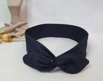 Stijve haarhoofdband draadhoofdband, beugelhoofdband, effen zwarte dameshoofdband