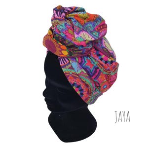 Women&#39;s turban, Maxi turban, adjustable wire headband with colorful patterns JAYA