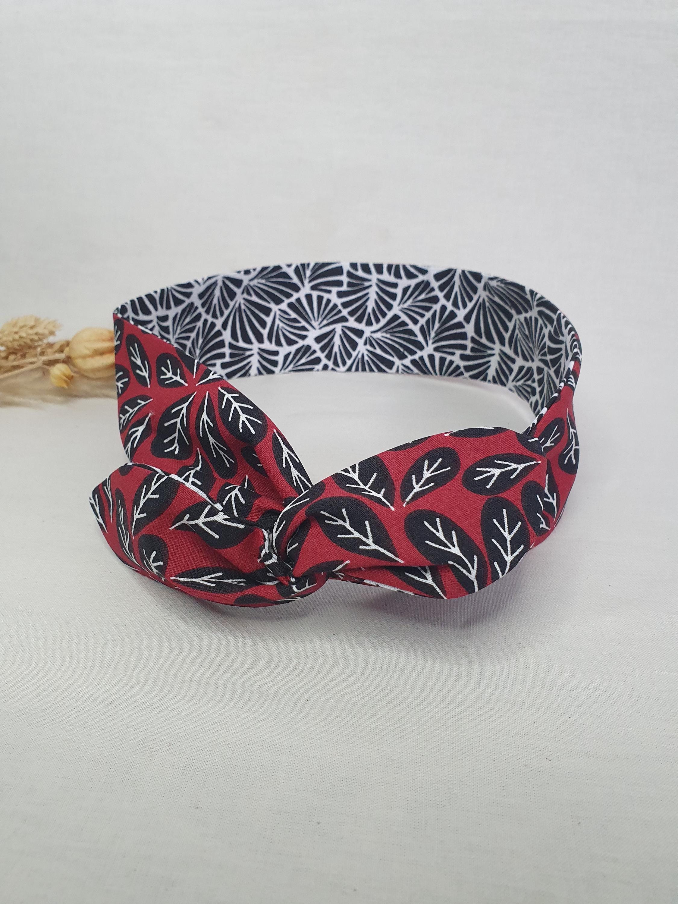 Bandeau Modelable Pour Cheveux En Taffetas Bicolore Marron Et Rose - Occasion, Marque Créateur