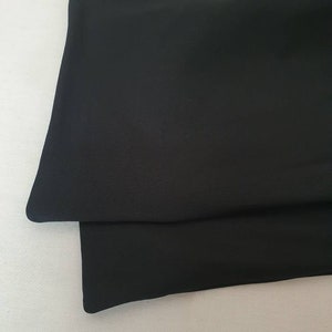 Maxi turban, bandeau fil de fer modulable turban femme coton popeline uni noir OMBRE image 6
