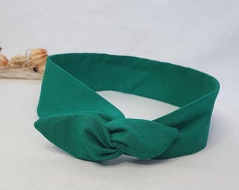 Diadema rígida, diadema de alambre verde liso