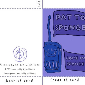 Pat to Sponge Printable Download