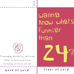 What&#39;s Funnier Than 24? Printable Download