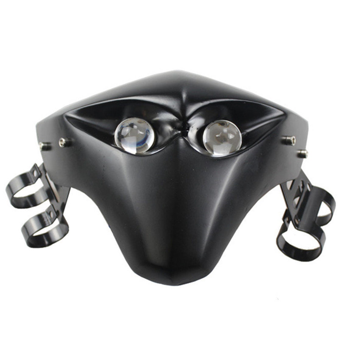 Handmade Custom Universal Matte Black Skull LED Headlight Etsy