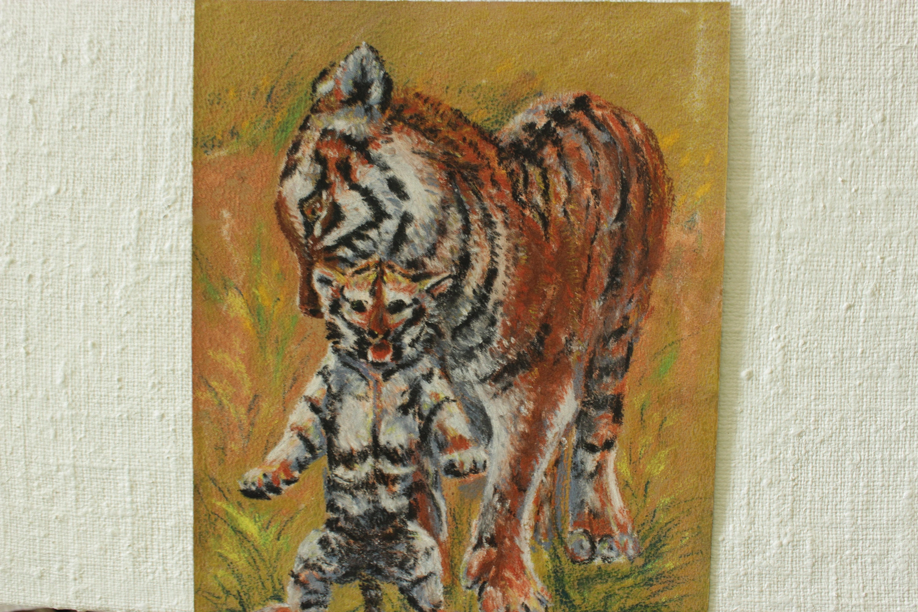 Tiger Painting Wild Animal Original Art Tiger Portret Wall Art | Etsy