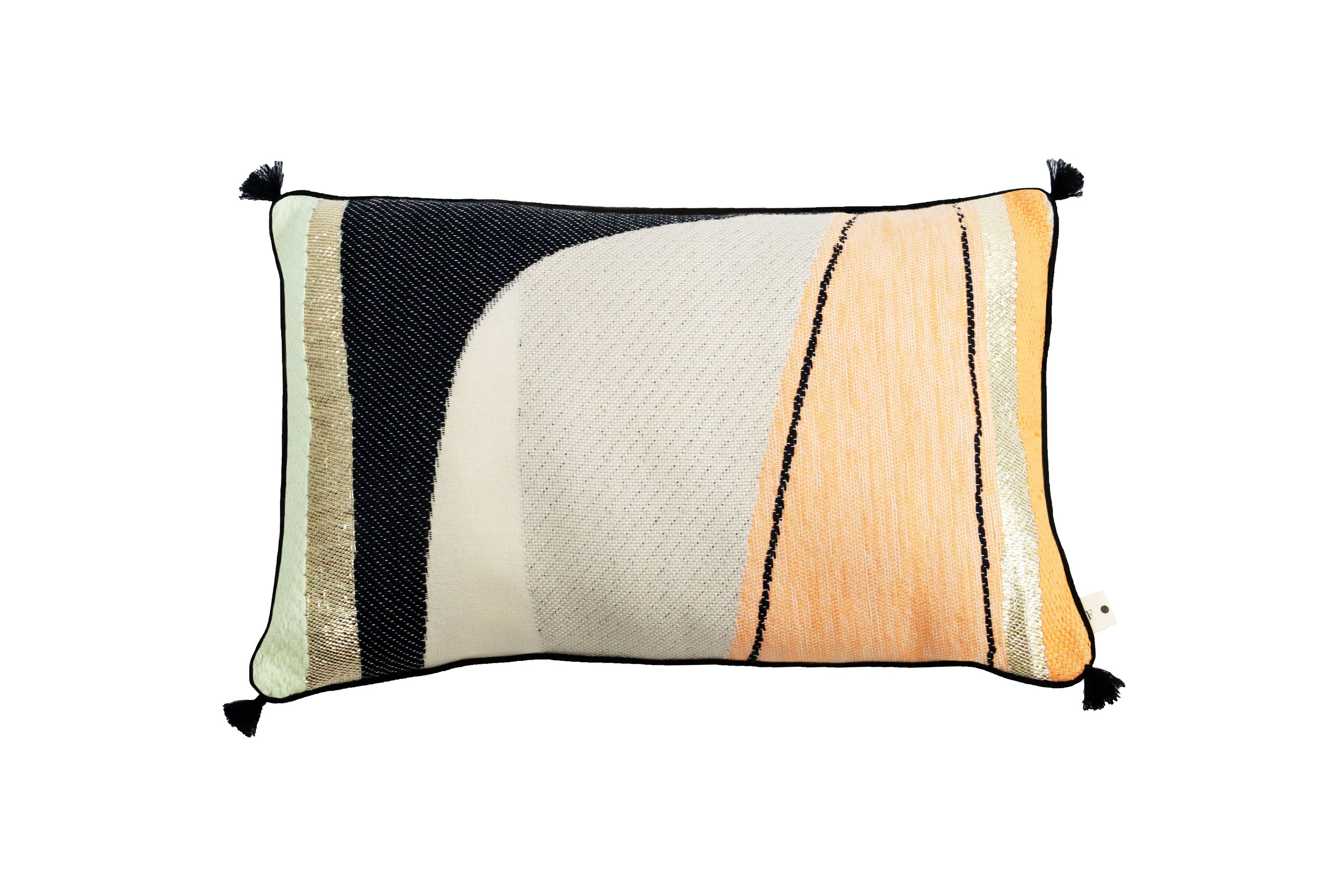 Housse de Coussin Tissé, Motif Abstrait