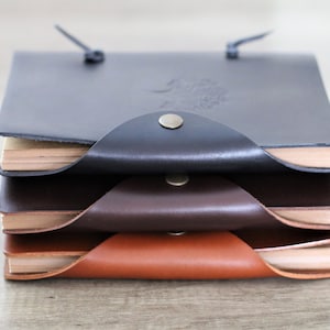 Personalized Leather Journal, customizable notebook for traveller, sketchbook cover, unique anniversary gifts leather goods for men & womens