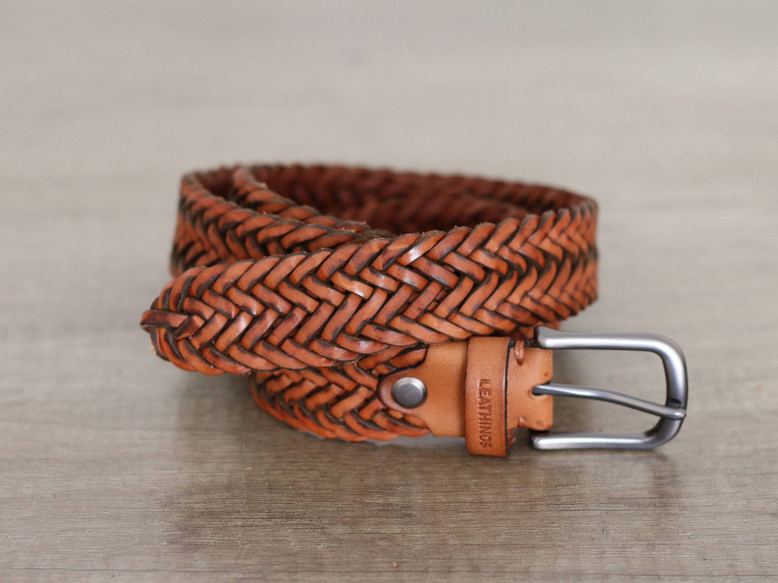 Braided Leather Belt