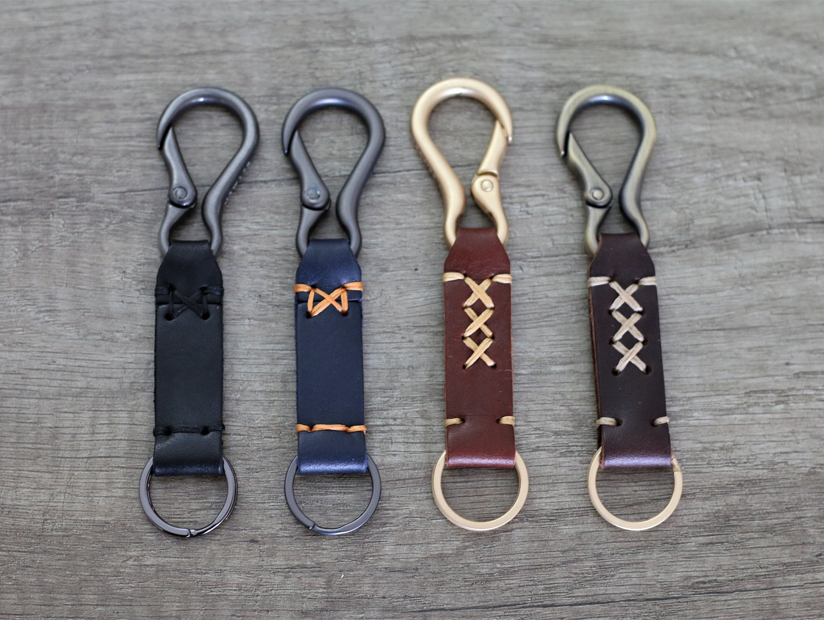 Leather Belt Loop Keychain Big Hook Hanger Belt Lanyard Key Etsy