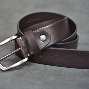 Leather Black Belt Full Grain Handcrafted Leather for - Etsy