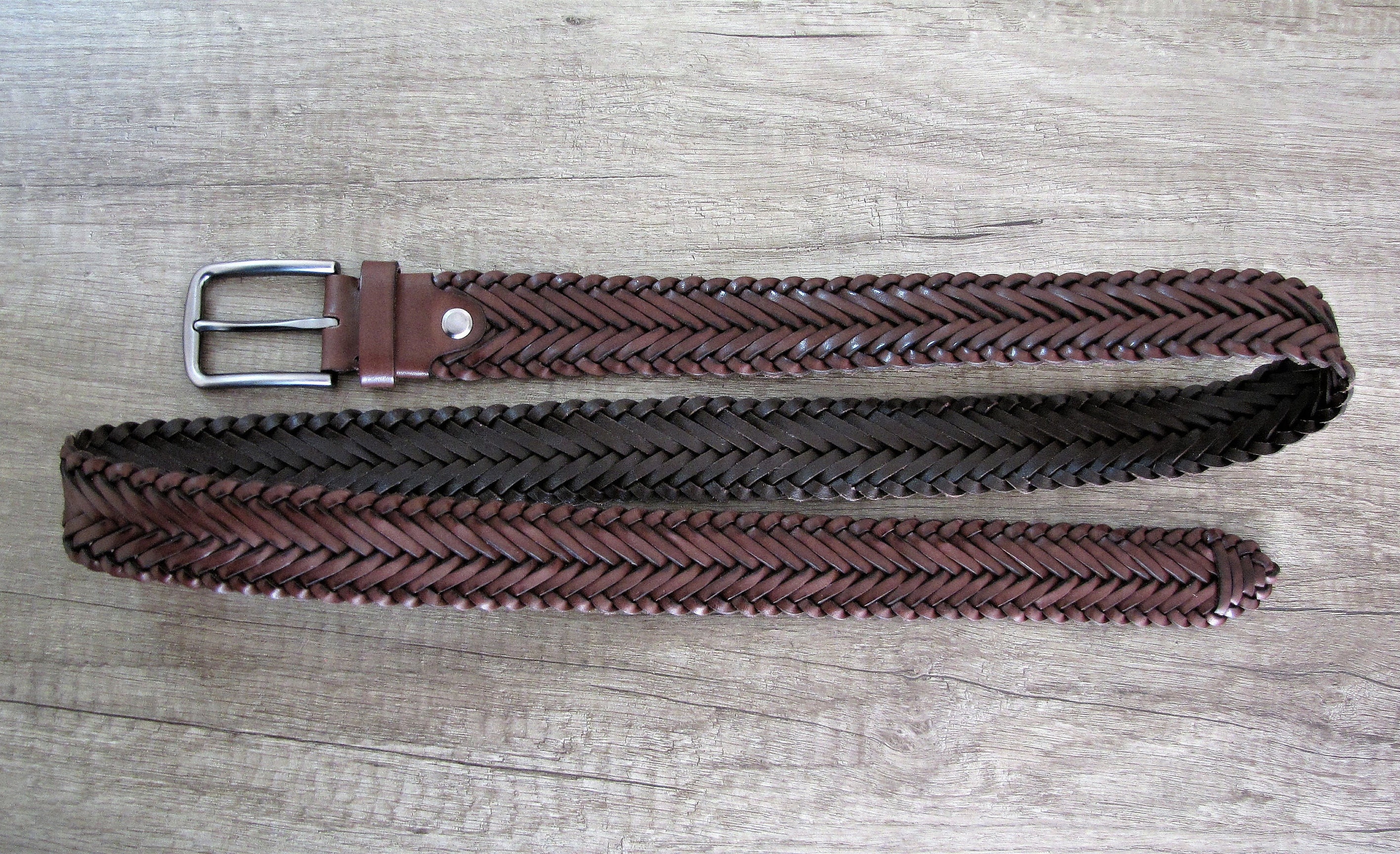 Customizable Leather Belt Braided Belt Special Hand Braid 