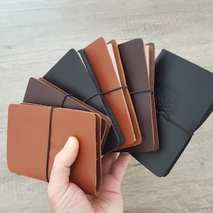 Leather Journal notebook cover free Personalisation pocket book Refillable Leather traveller notebook insert personalise leather sketchbook