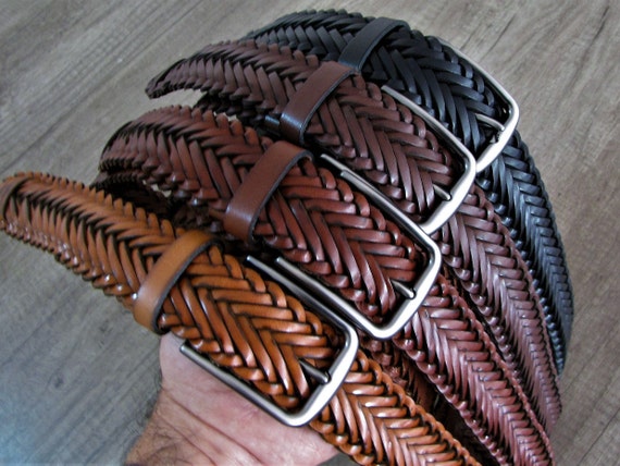 Personalized Hand Braid Leather Belt Braided Belt Handcrafted Best Father's  Day Gift Leather Belt for Men's Hand Woven Custom Groom's Belt -  Canada