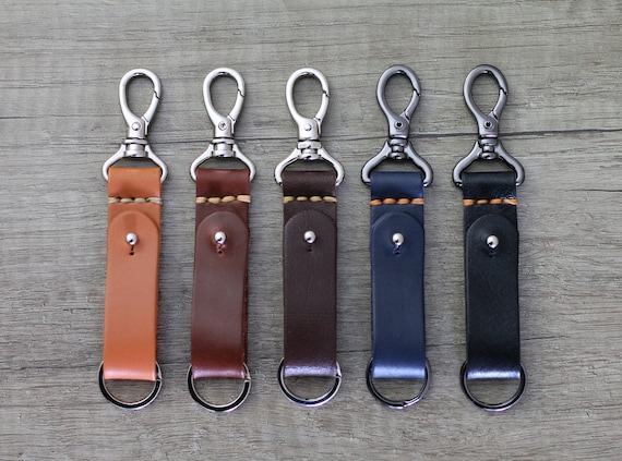 Kaufe Hochwertiger Schlüsselanhänger aus echtem Leder, Unisex