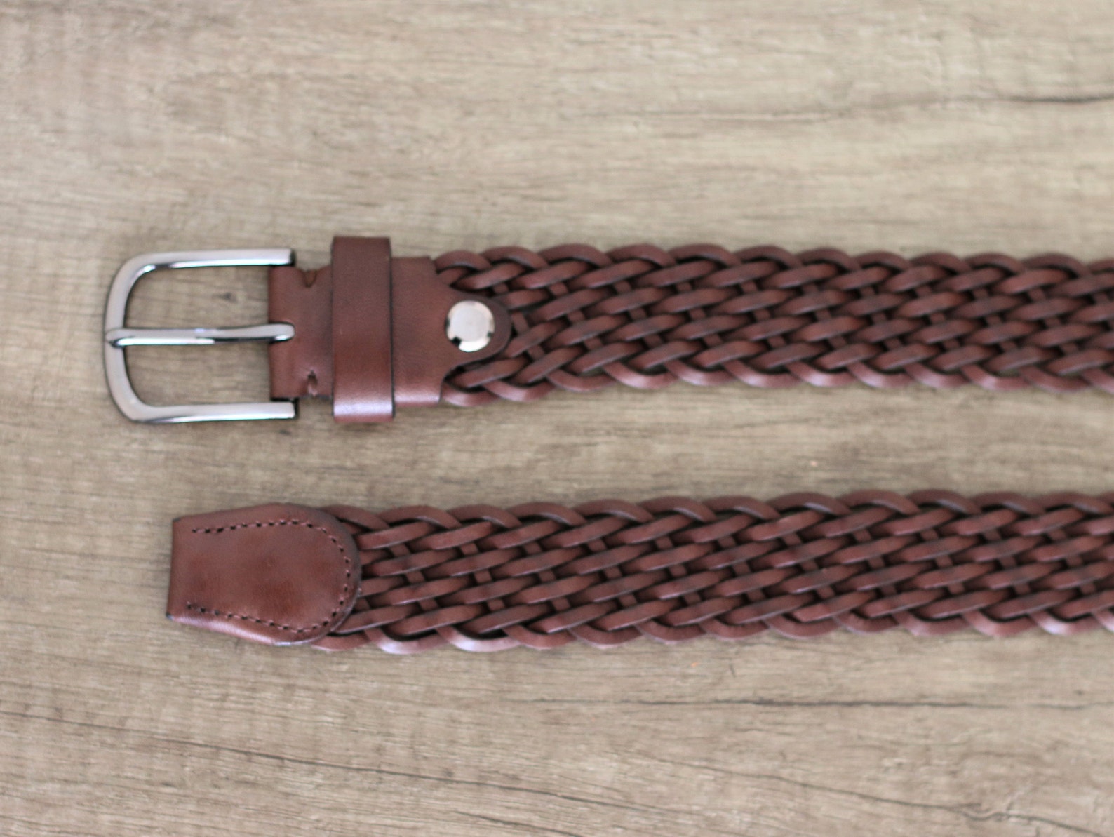 Leather Belt Women Customizable Braided Leather Belt Brown - Etsy