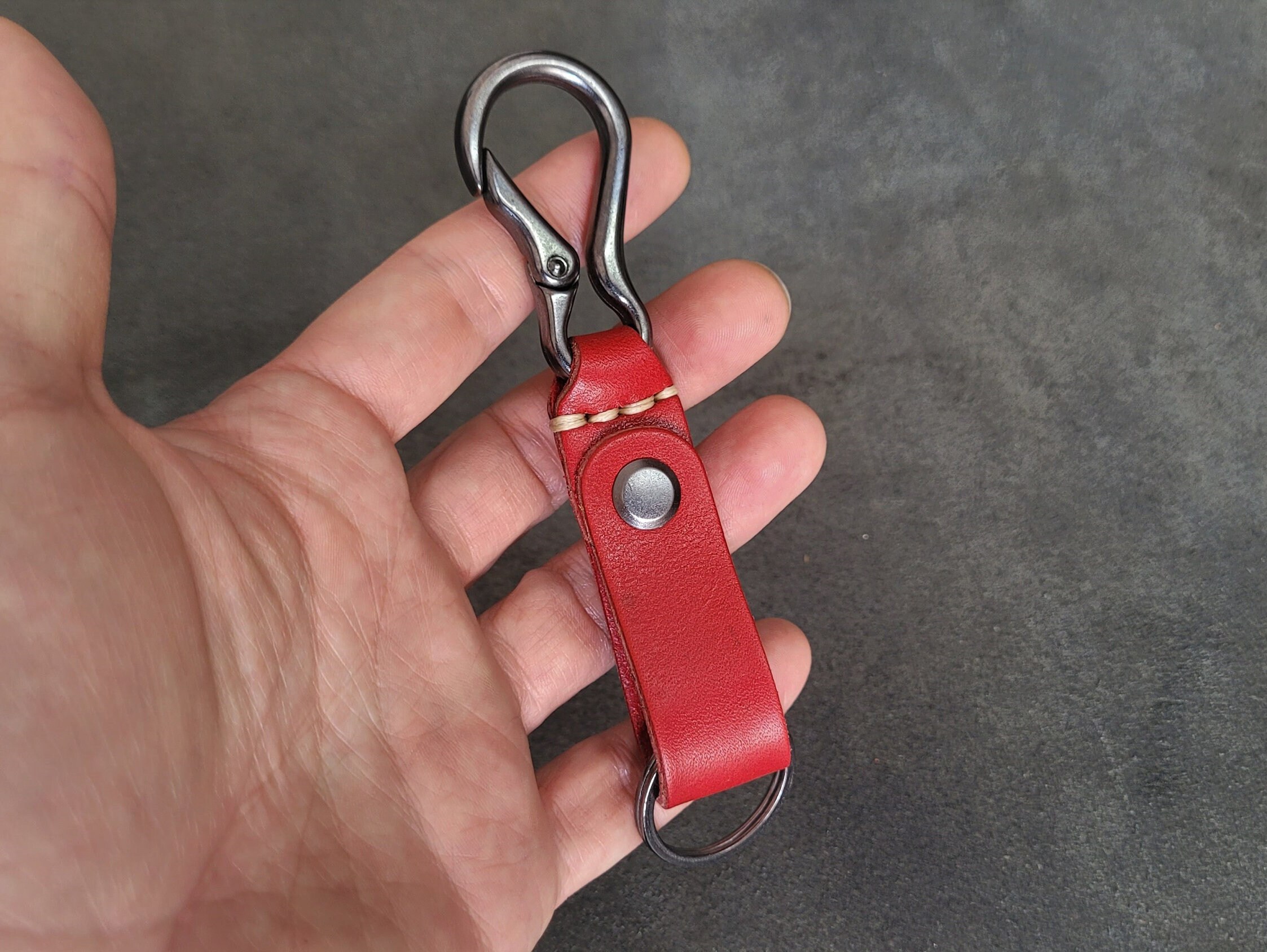 Leather Keychain Hanger Belt Loop Key Chain Belt Lanyard Keychain