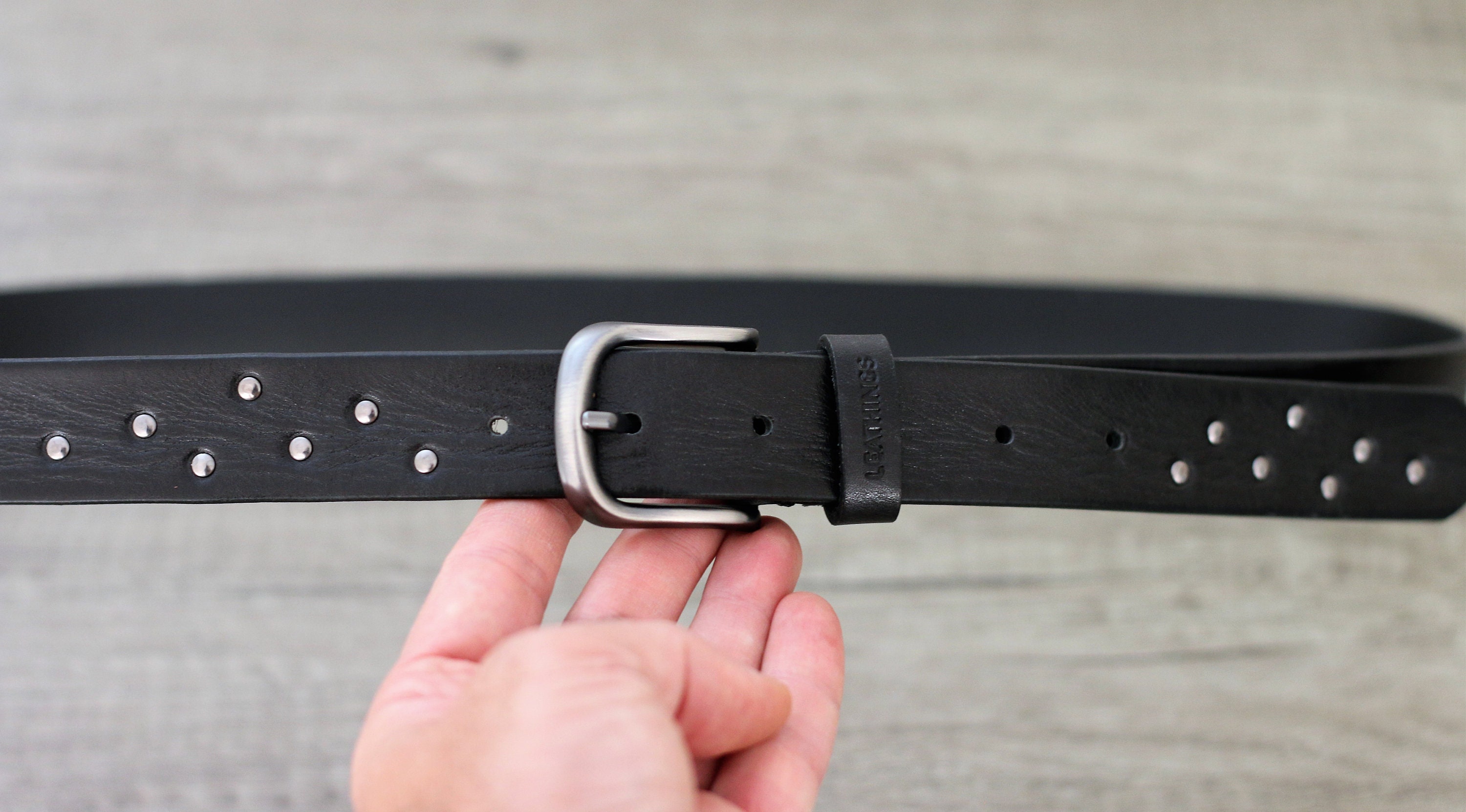 B.Belt skinny Belt with Rivets main image 1