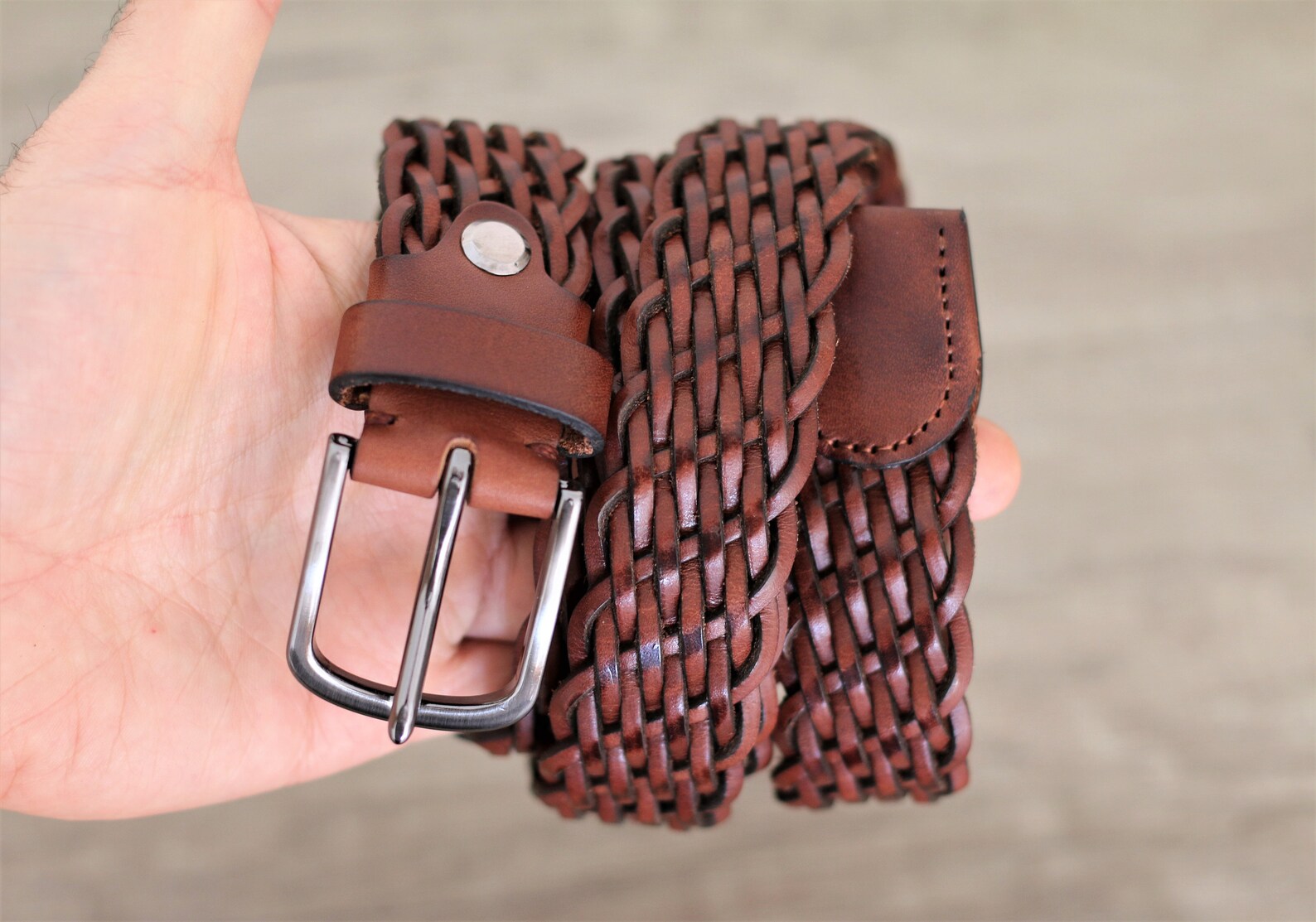 Will Leather Goods - Womens Five Strand Braided Belt main image 0
