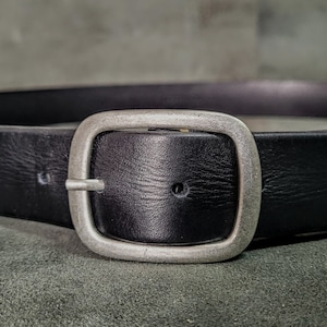 Real Leather plain belt, for women oval antique gold buckle belt for her Unisex jean casual handcrafted belt, birthday gift for girls, boys