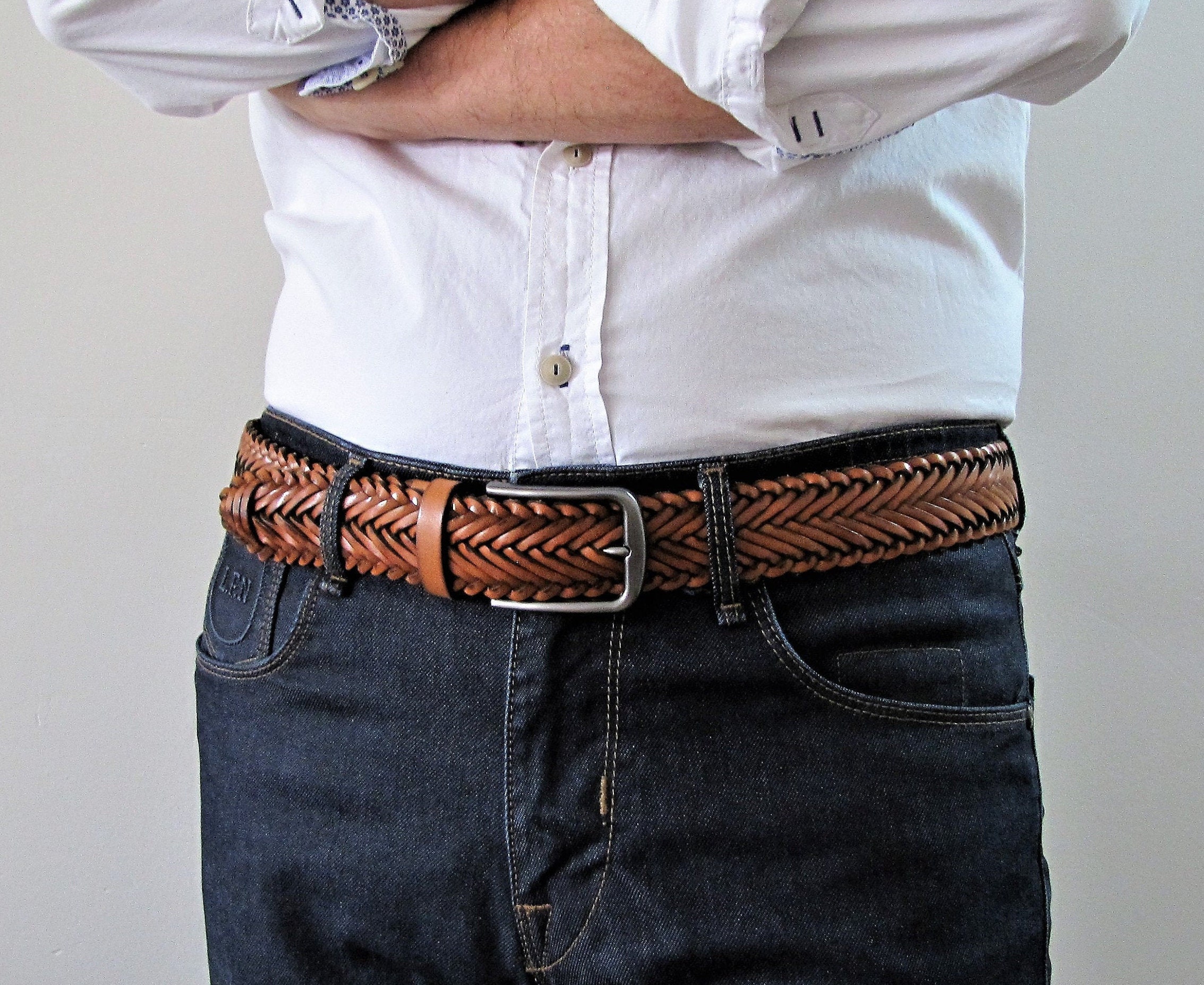 L.E.N. Genuine Ostrich Belt