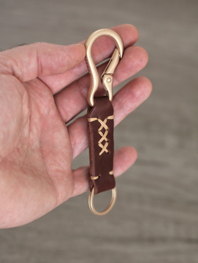 Leather Belt Loop Keychain big hook Hanger belt lanyard key Etsy