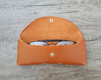 Personalized Leather glasses cover, father's day gifts sunglasses holder, glasses purse eyeglass case leather handcraft eyewear accessories