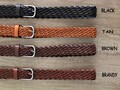 Leather belt women, customizable braided Leather belt Brown Skinny waist braid belt stylish gift for girls handcraft leather quality belt product logo