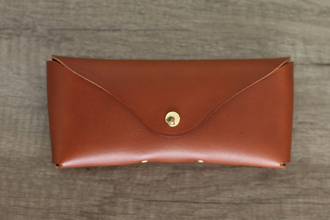Leather Sunglasses Case With Credit Card Slot Sunglass Cover Etsy