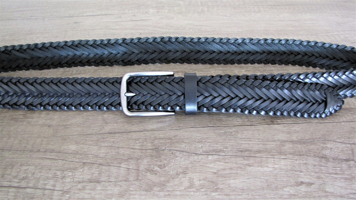 Customizable leather belt Braided belt special Hand braid | Etsy