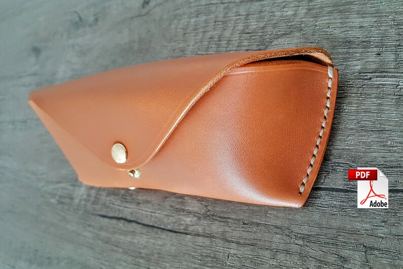 Sunglasses Glasses case template Pattern Guide PDF Leather Etsy