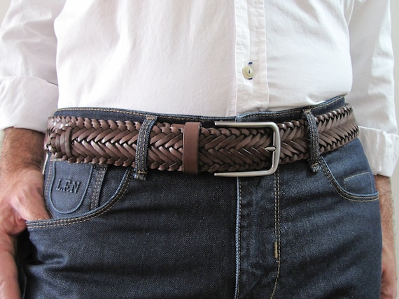 Personalized Hand Braid Leather Belt Braided Belt Handcrafted Best Father's  Day Gift Leather Belt for Men's Hand Woven Custom Groom's Belt -  Canada