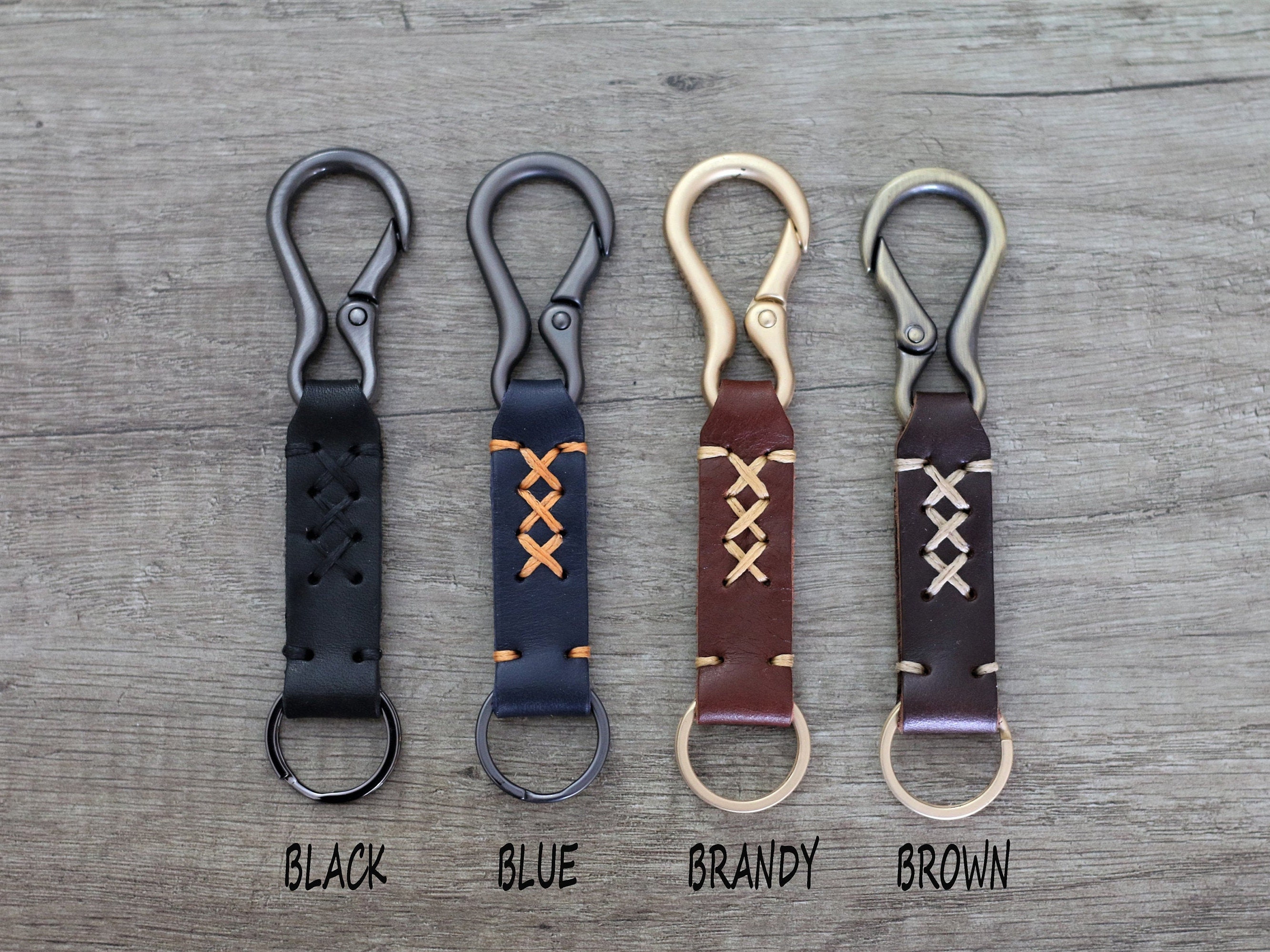 Leather Belt Loop Keychain big hook Hanger belt lanyard key Etsy
