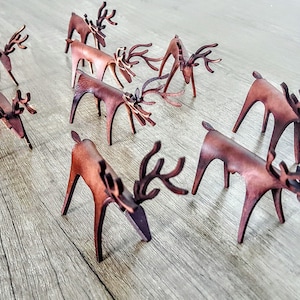 Leather animal ornaments toy&#39;s Decorate Natural Leather keychain dog reindeer cat cute animal figure unique leather object home office gifts