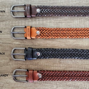 Big Size leather belt, handcrafted braided belts special gift for women&#39;s or men&#39;s, unisex leather accessories high quality handwoven belt