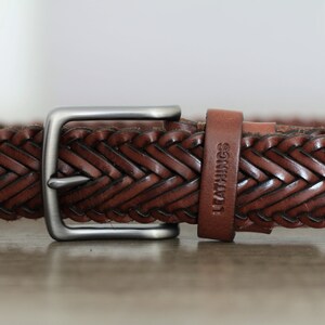 Braided Leather Belt for Men,women Valentine's Day Gifts Handcrafted ...