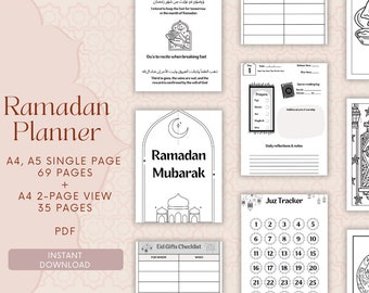 Agenda musulman imprimable du ramadan
